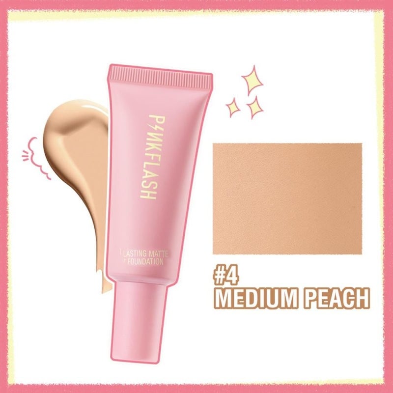 Long-Wear Matte Foundation Cream PF-F03 04 Medium Peach